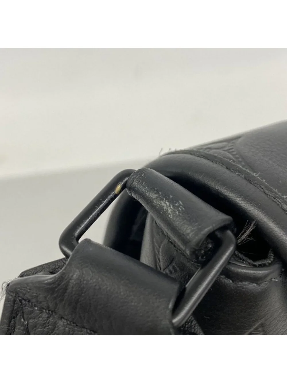 Louis Vuitton Shoulder Bag Monogram Shadow Pulse Messenger Black